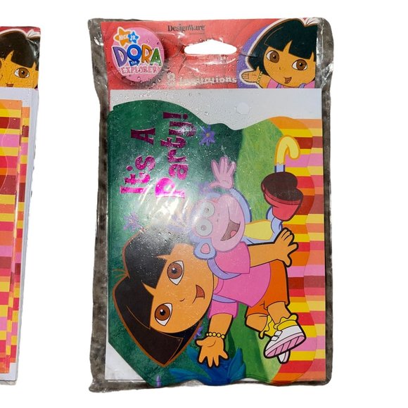 NIP American Greeting Dora The Explorer Birthday Party Invitations 2 Packs of 8 - Picture 2 of 4